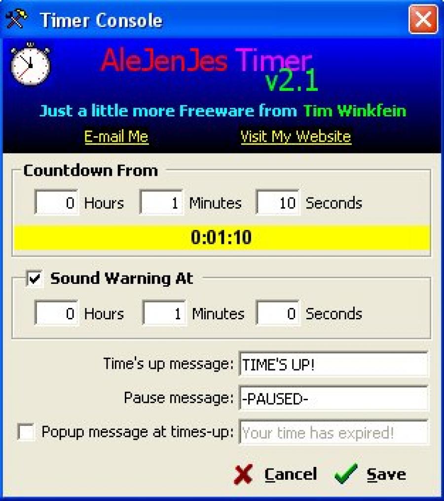 AleJenJes Countdown Timer